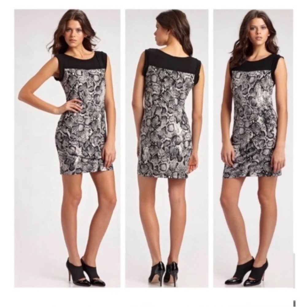 BCBGMaxazria Animal Print Dress